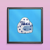 Quadro  “Taci” 20×20 cm – Stampa Premium, Grafica Timidessen