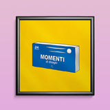 Quadro  “Momenti di Disagio” 20×20 cm – Stampa Premium, Grafica Timidessen