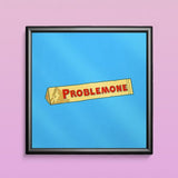 Quadro  “Problemone” 20×20 cm – Stampa Premium, Grafica Timidessen