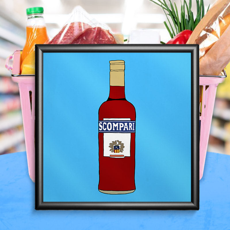 Poster “Scompari” 20×20 cm – Stampa Premium, Grafica Timidessen