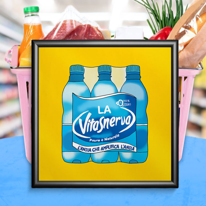 Poster “Vita Snerva” 20×20 cm – Stampa Premium, Grafica Timidessen