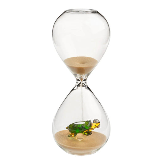 Clessidra Galbiati Milano Flow – vetro borosilicato soffiato a bocca con Tartaruga 5mn