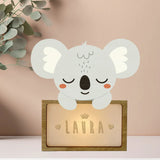 Lampada da tavolo bambino Koala personalizzabile con nome – Vintiun