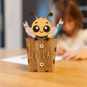 Portapenne Ape in Legno Personalizzabile – Idea Regalo Creativa Vintiun
