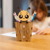 Portapenne Ape in Legno Personalizzabile – Idea Regalo Creativa Vintiun