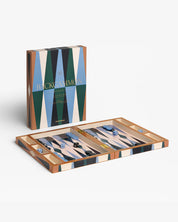 Lacquered Backgammon – Set elegante da tavolo in legno laccato | Printworks