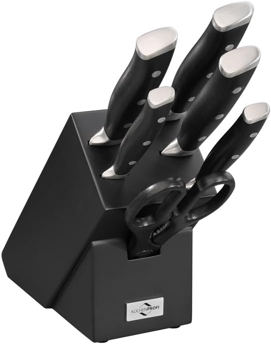 Set Coltelli da Cucina con Ceppo – Lama in Acciaio X50CrMoV15 | Küchenprofi