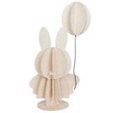 Miffy & Balloon "Natural Wood" 13.5 cm – Decorazione in legno 3D per casa e regalo | Lovi