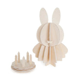 Miffy & Cake "Natural Wood" 10cm – Decorazione in legno 3D per casa e regalo | Lovi