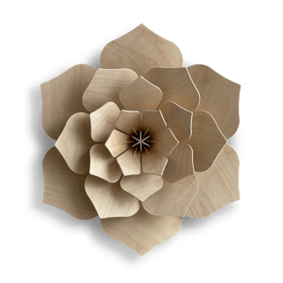 Lovi Decor Flower – Fiore Decorativo in Legno Naturale | Lovi
