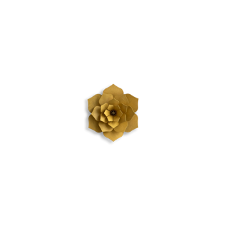 Lovi Decor Flower – Fiore Decorativo in Legno Honey Yellow | Lovi