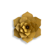 Lovi Decor Flower – Fiore Decorativo in Legno Honey Yellow | Lovi
