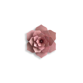 Lovi Decor Flower – Fiore Decorativo in Legno Light Pink | Lovi