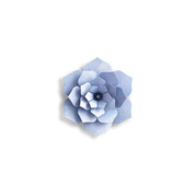 Lovi Decor Flower – Fiore Decorativo in Legno Flax Blue | Lovi