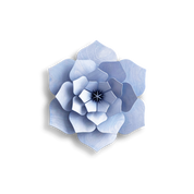 Lovi Decor Flower – Fiore Decorativo in Legno Flax Blue | Lovi