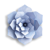 Lovi Decor Flower – Fiore Decorativo in Legno Flax Blue | Lovi