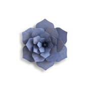 Lovi Decor Flower – Fiore Decorativo in Legno Lavander Blue | Lovi