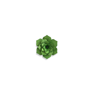 Lovi Decor Flower – Fiore Decorativo in Legno Forest Green | Lovi