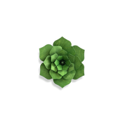 Lovi Decor Flower – Fiore Decorativo in Legno Forest Green | Lovi