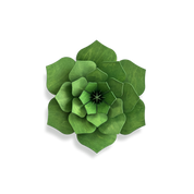 Lovi Decor Flower – Fiore Decorativo in Legno Forest Green | Lovi