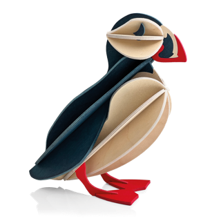 Lovi Puffin – Pulcinella di Mare in Legno Dark Blue | Lovi