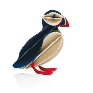 Lovi Puffin – Pulcinella di Mare in Legno Dark Blue | Lovi