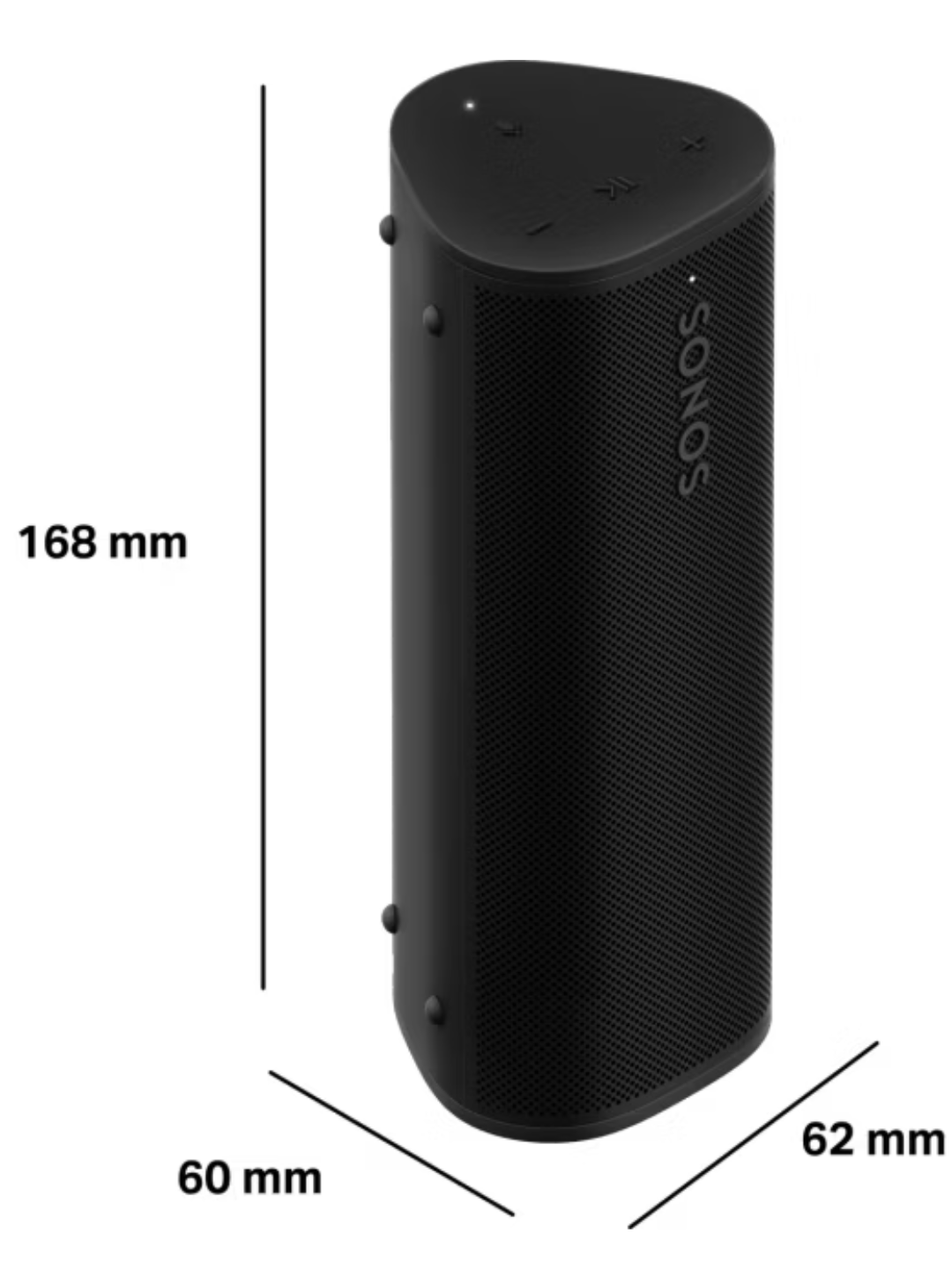 Roam 2 Black – Speaker Portatile Waterproof & Multiroom | Sonos – Inverticale