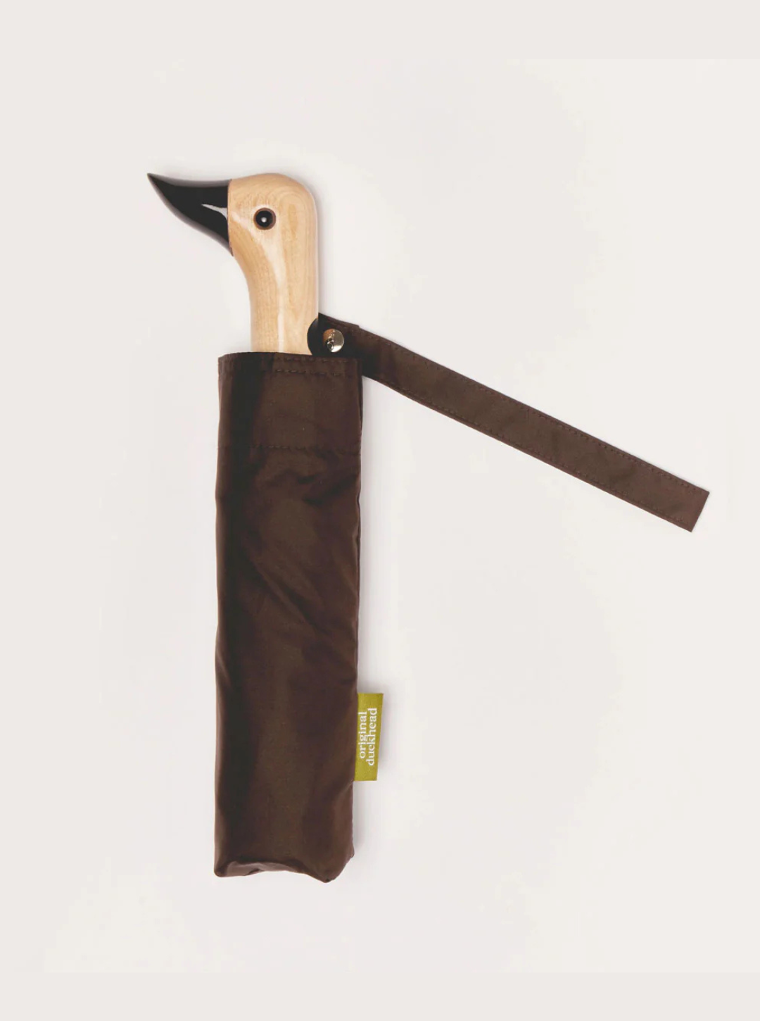 Espresso Compact Duck Umbrella – Ombrello Compatto Eco‑Resistente | Duckhead