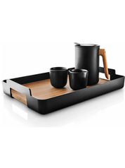 Vassoio Rettangolare Nordic Kitchen – Bamboo Nero con Bordo Alto | Eva Solo