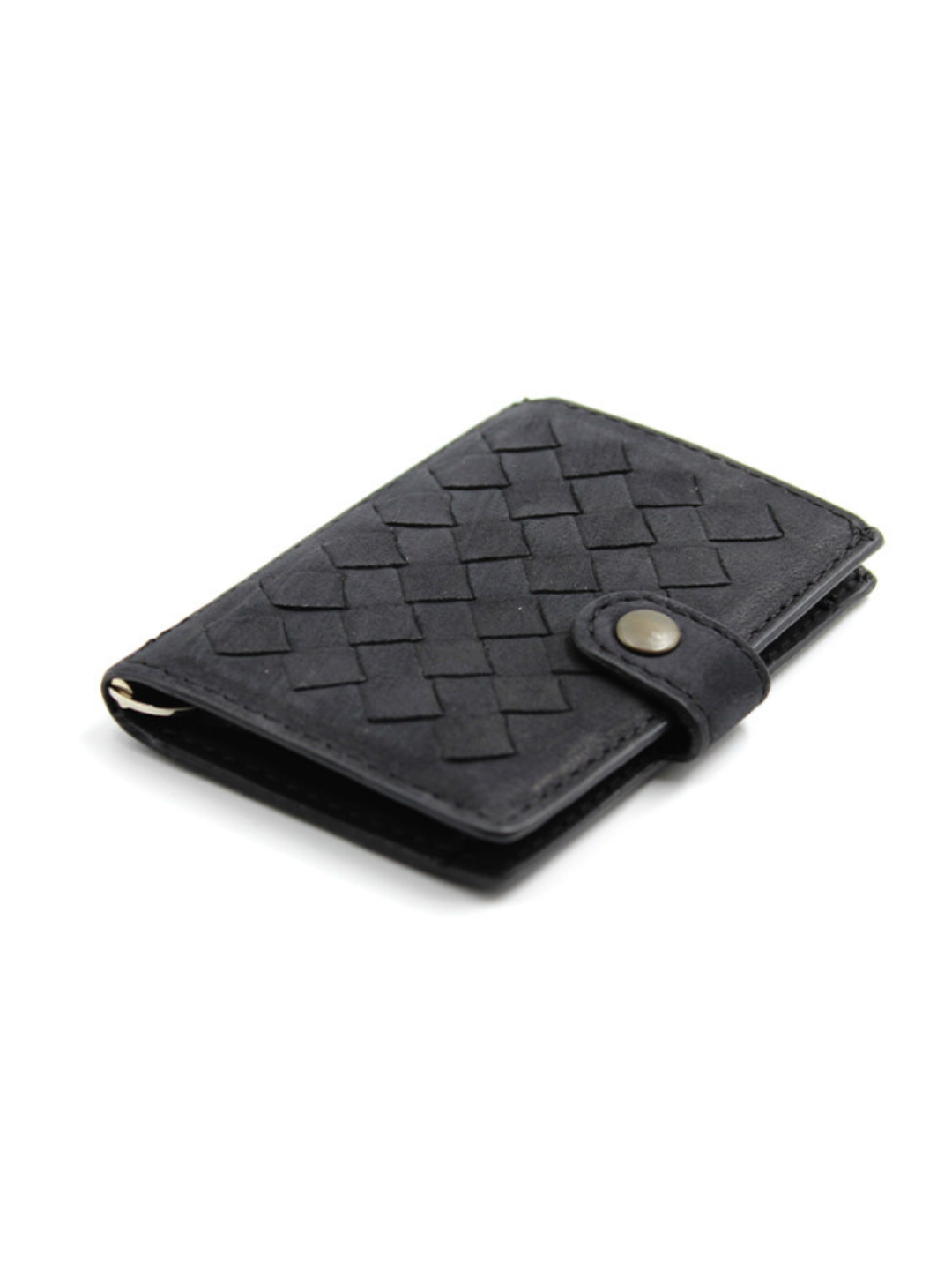 Handwoven Black iClutch + Coins – Portafoglio compatto & stile | Kjøre Project