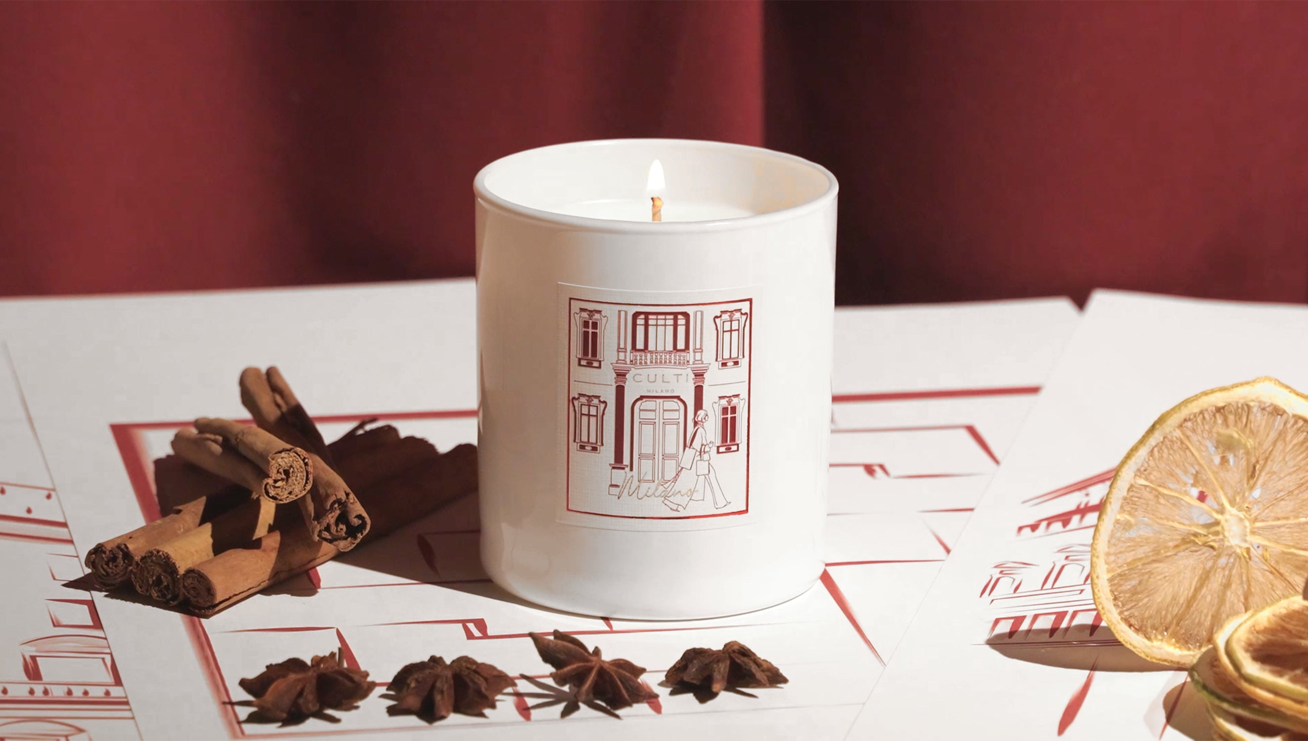 Candela profumata Milano 270 gr – Atmosfera Calda e Sofisticata | Culti Milano