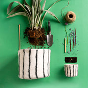 Flower Pot 25 Thin-Stripes – Vaso in lana impermeabile design | Aveva