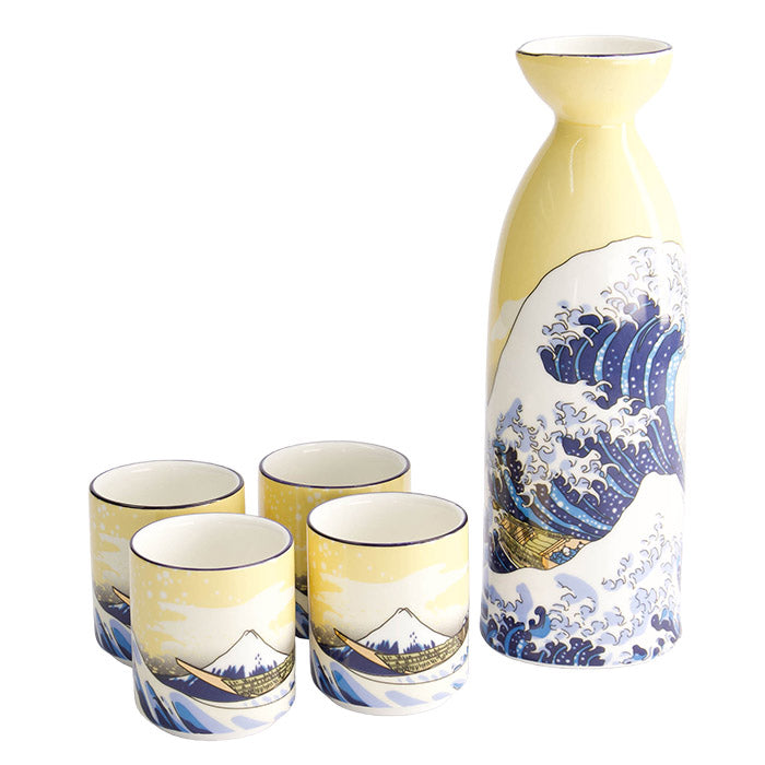Kawaii Hokusai Sake Set 120 ml