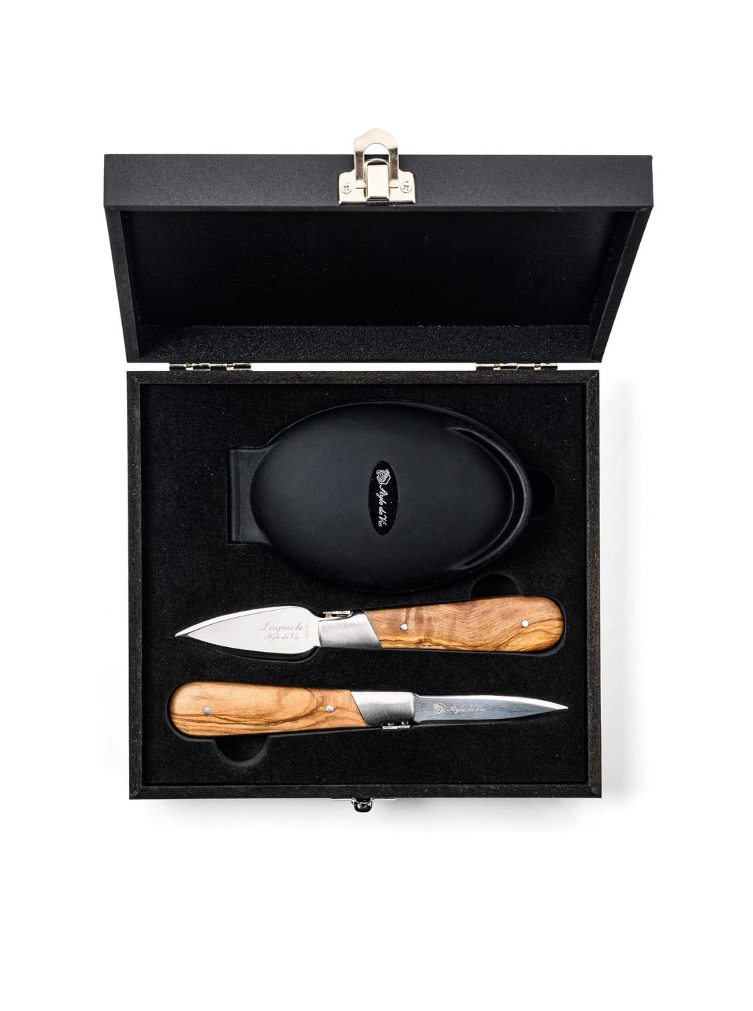 Luxury Line Oyster Gift Set in legno d’olivo – Eleganza & Design