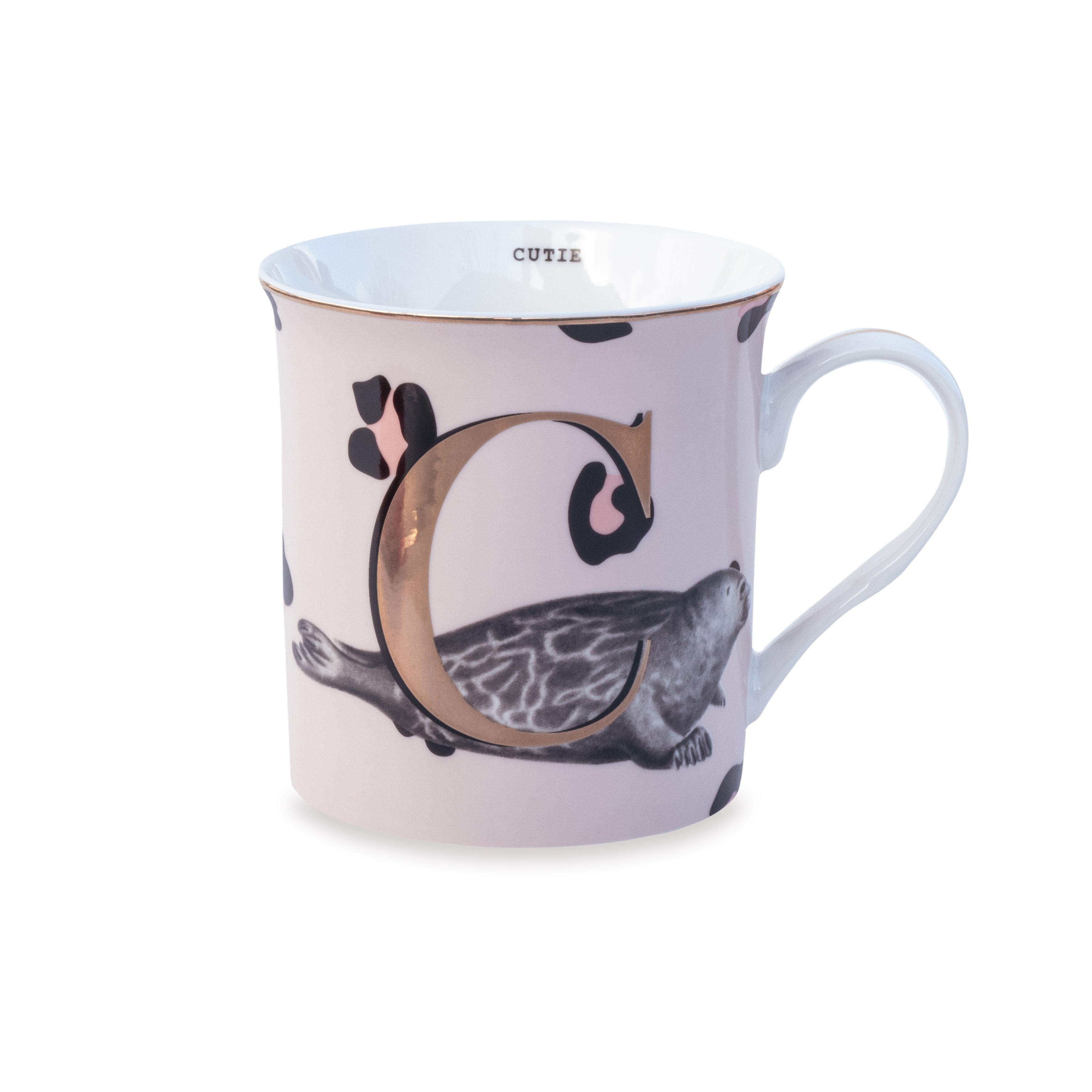 Tazza Lettera Personalizzabile – Design Gold Edition | Yvonne Ellen