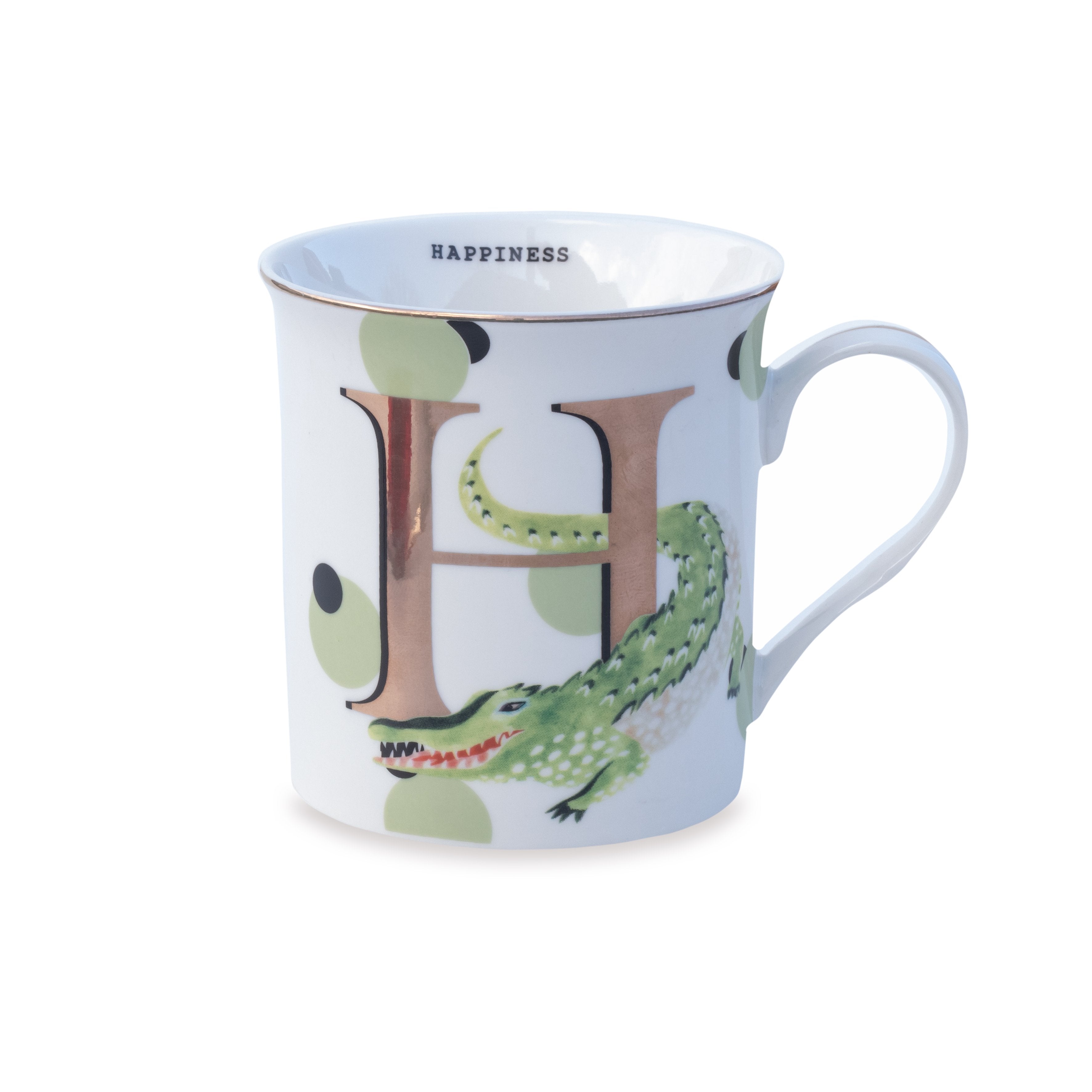 Tazza Lettera Personalizzabile – Design Gold Edition | Yvonne Ellen
