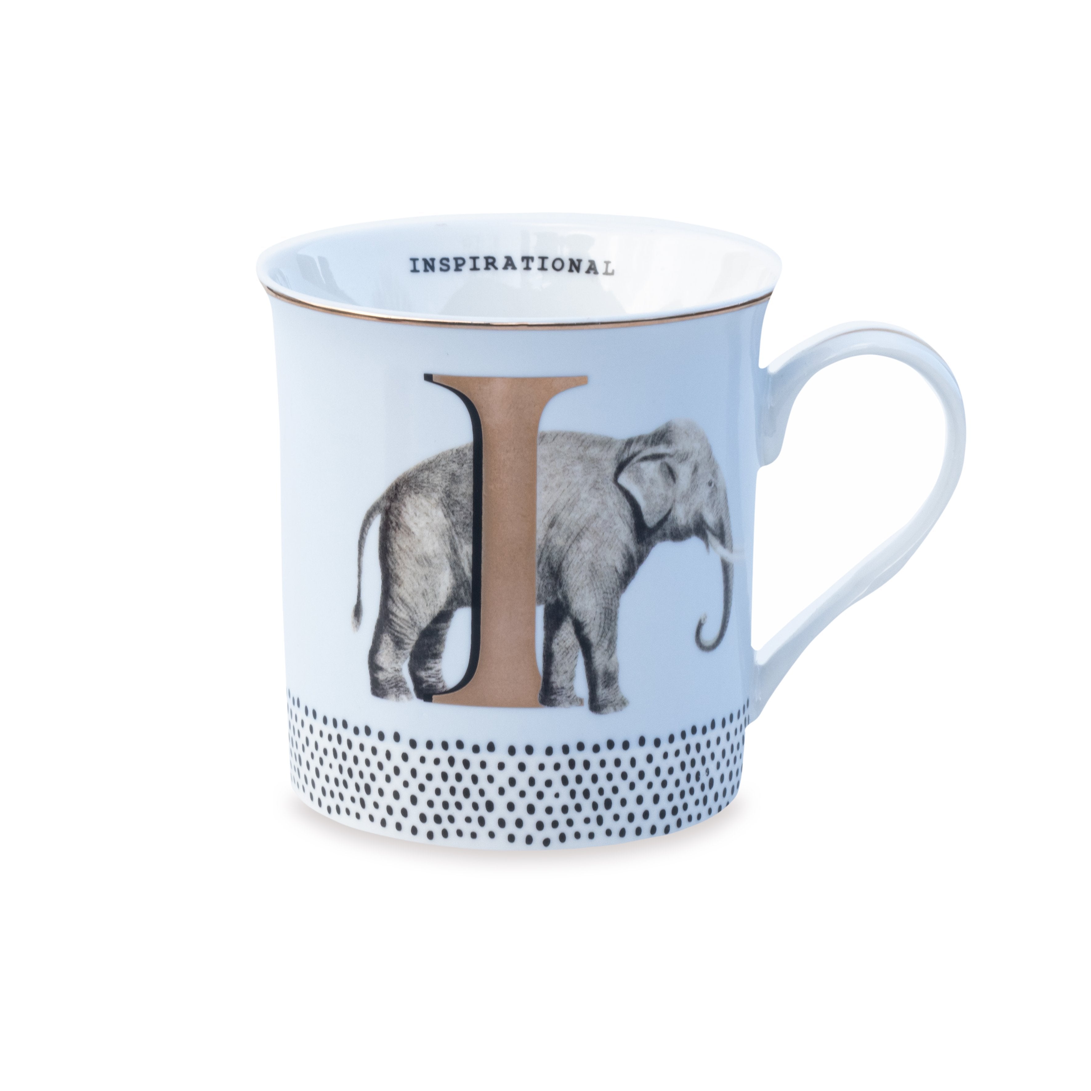 Tazza Lettera Personalizzabile – Design Gold Edition | Yvonne Ellen