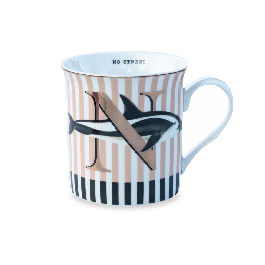 Tazza Lettera Personalizzabile – Design Gold Edition | Yvonne Ellen