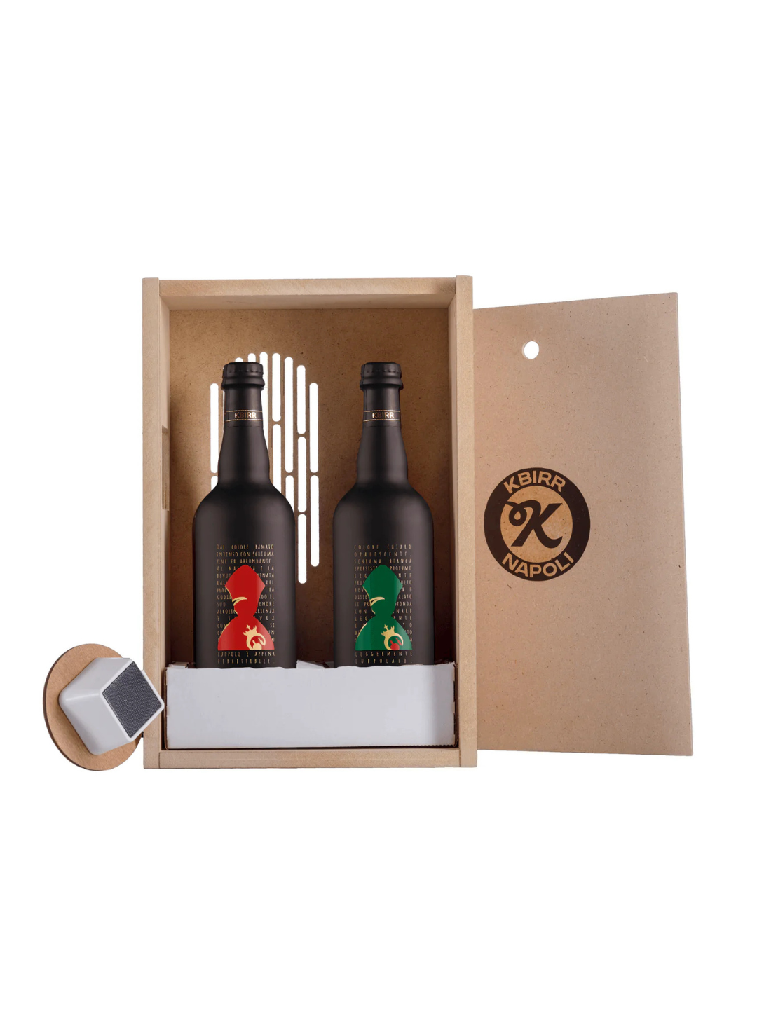 Confezione K-Sound Premium con 2 birre e cassa Bluetooth – Kbirr