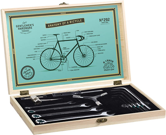 Bicycle Tool Kit in Wooden Box
