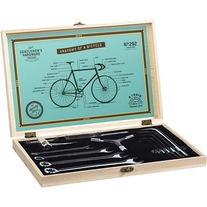 Bicycle Tool Kit in Wooden Box