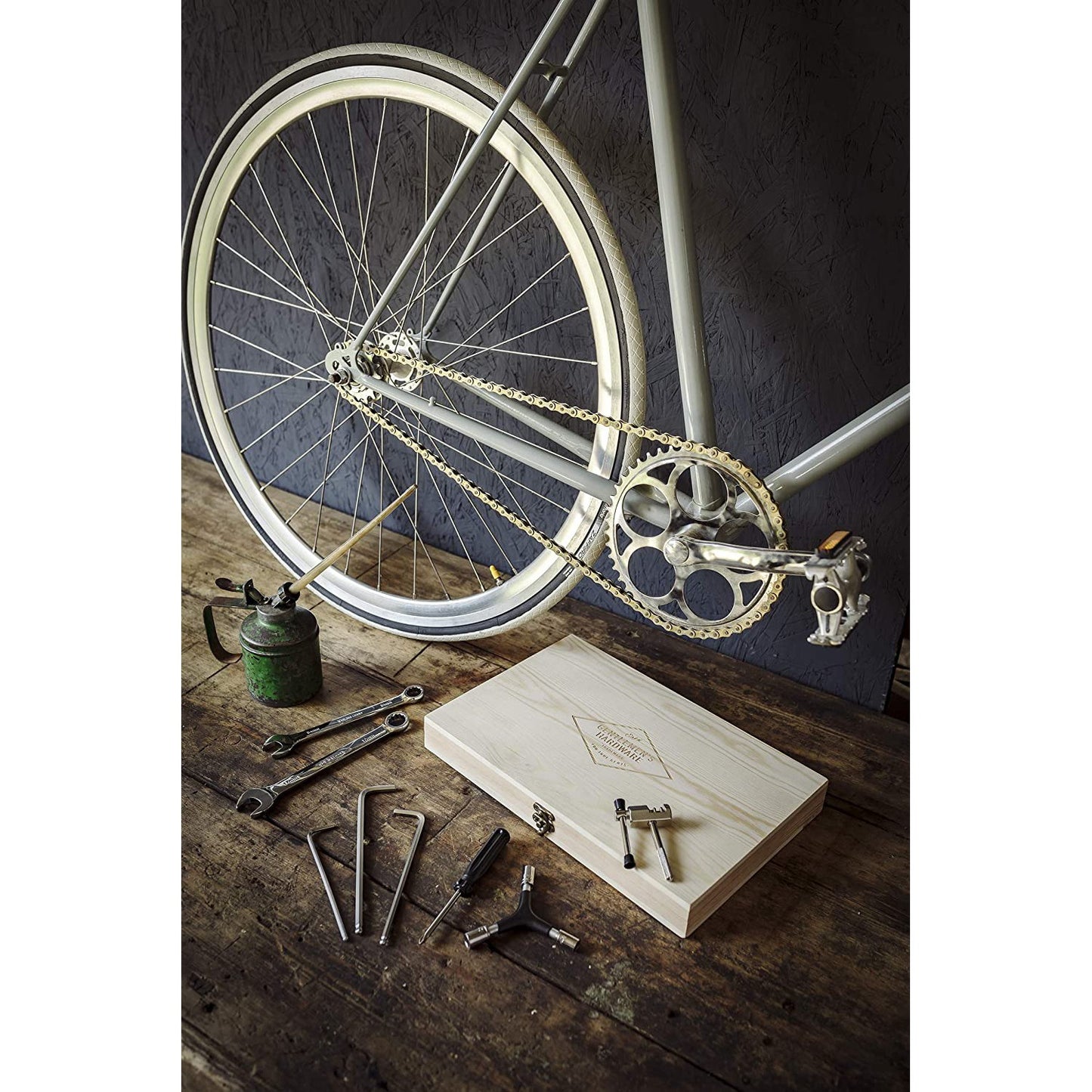 Bicycle Tool Kit in Wooden Box