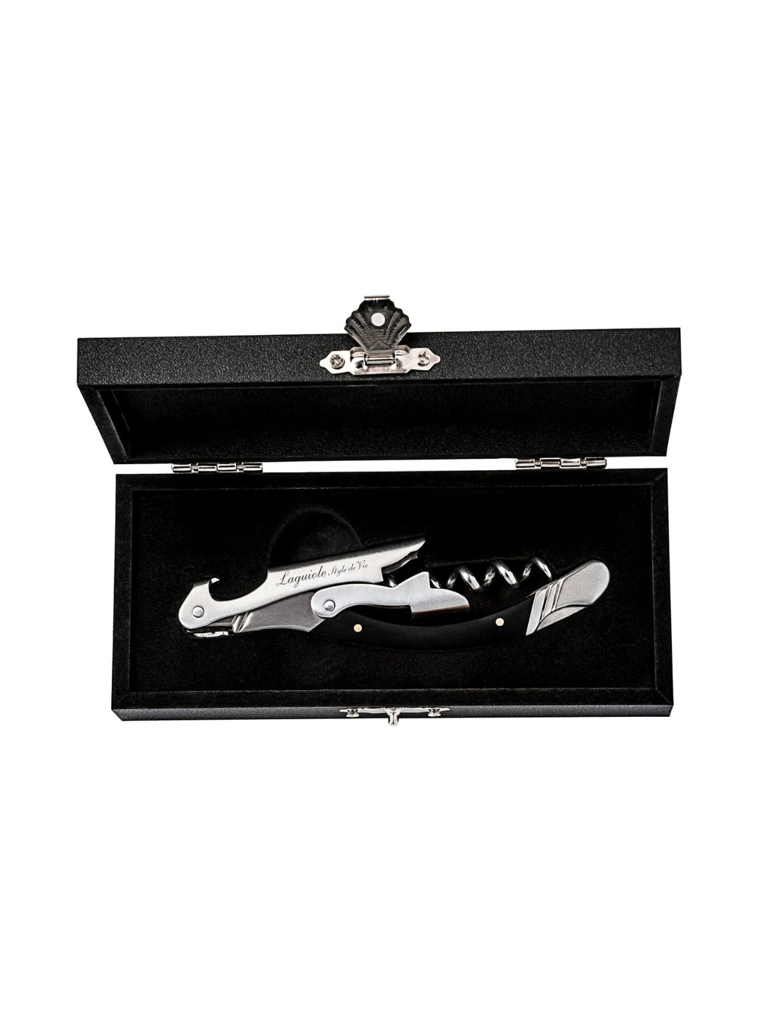 Cavatappi sommelier con taglierina – Eleganza e precisione in legno Pakka | Laguiole Style de Vie