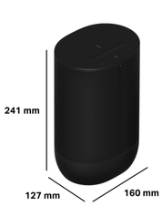Move 2 Black – Speaker Portatile Stereo IP56 & Multiroom | Sonos – Inverticale
