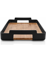 Vassoio Rettangolare Nordic Kitchen – Bamboo Nero con Bordo Alto | Eva Solo
