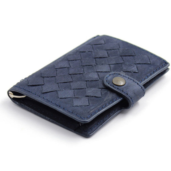 Handwoven Blue iClutch + Coins