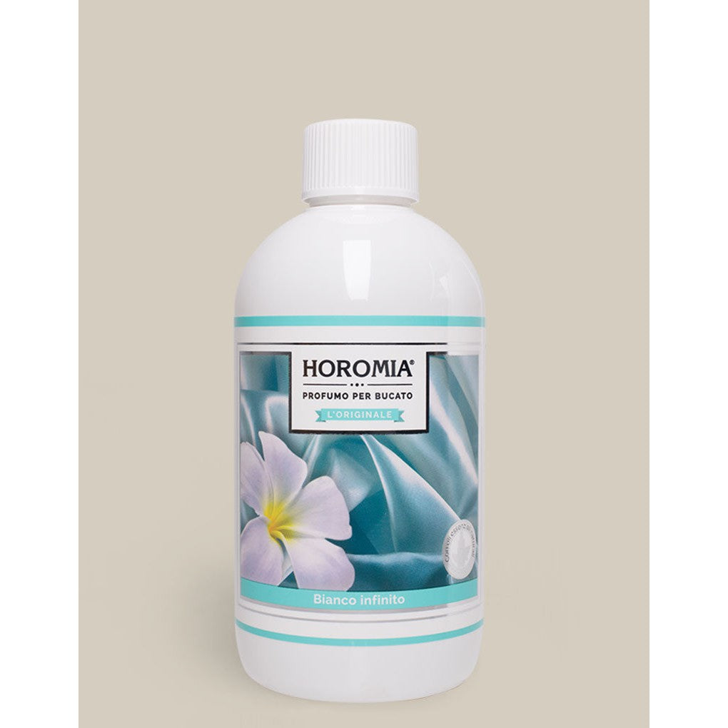 Profuma Bucato Bianco Infinito – Essenza Concentrata 50/250/500ml con Fragranza Fresca e Pulita | Horomia