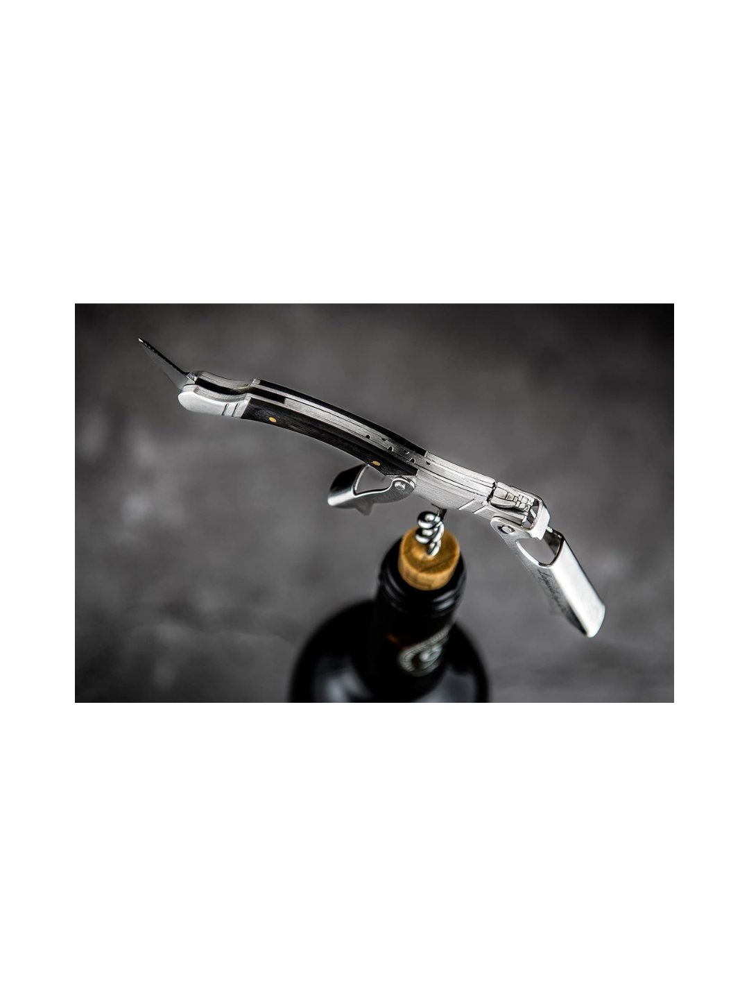 Cavatappi sommelier con taglierina – Eleganza e precisione in legno Pakka | Laguiole Style de Vie