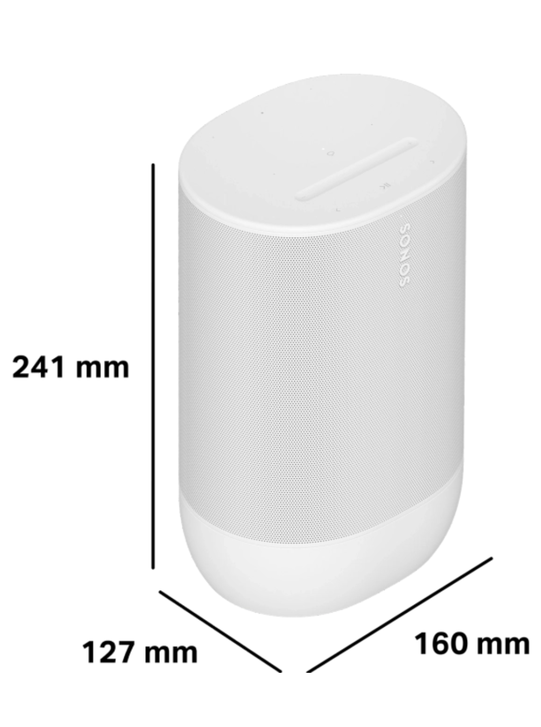 Sonos Move 2 White – Speaker Portatile Stereo IP56 & Multiroom | Sonos – Inverticale