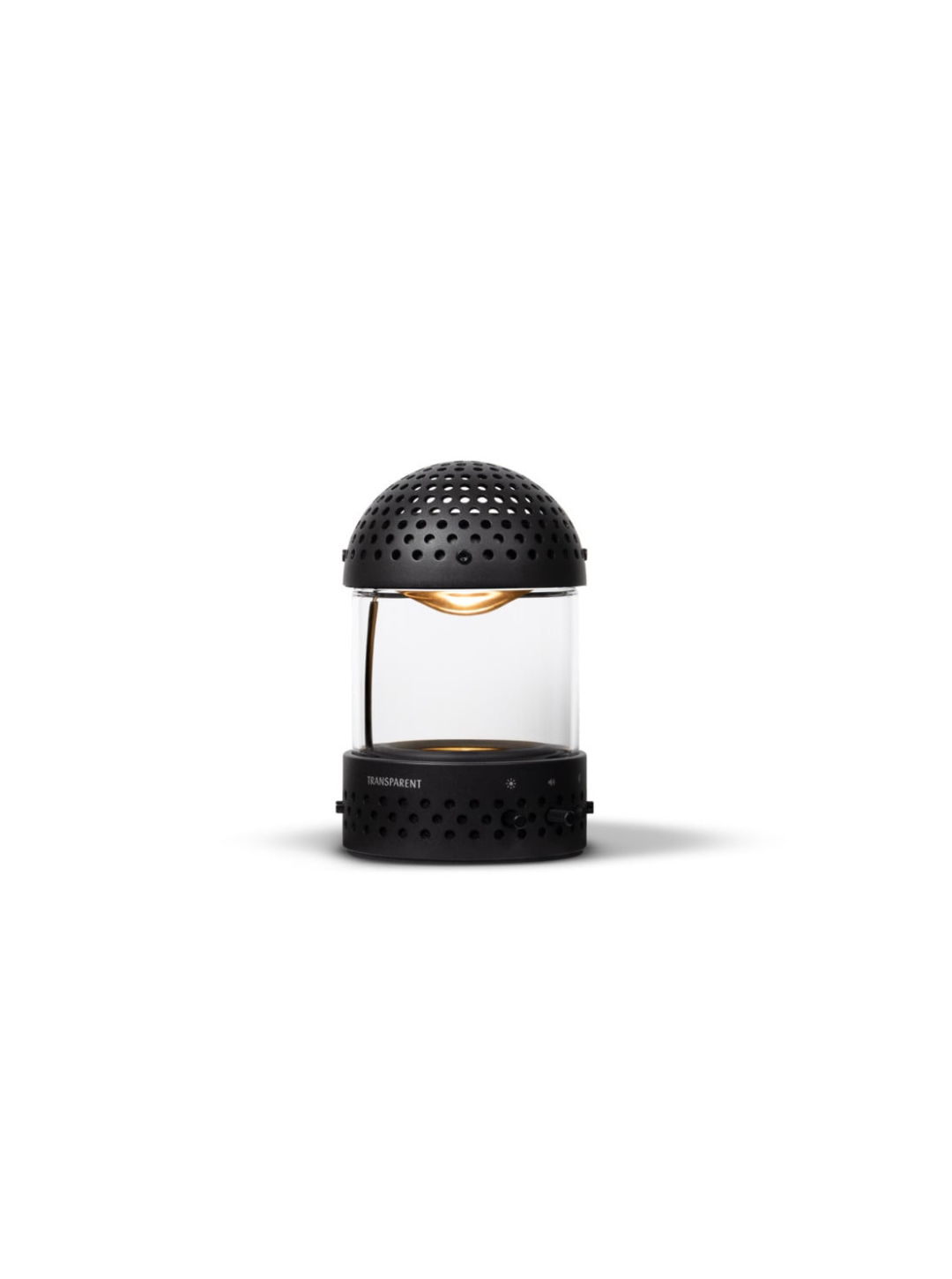 Light Speaker Black – Speaker Portatile Bluetooth con Luce LED e Design Trasparente
